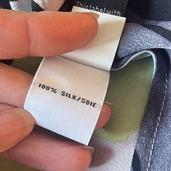 Diane von Furstenberg DvF Mosaic Maja Two Drape Back Paper Forest Mint Silk 8 - Picture 9 of 11